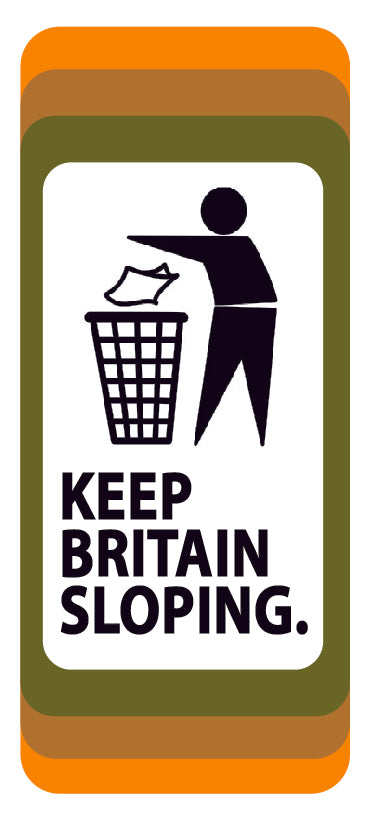 Keep Britain Sloping & FSA Diamond Rouge Stickers x2