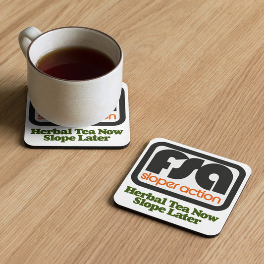 FSA Coaster Cork-back - Strictly Herbal Tea only