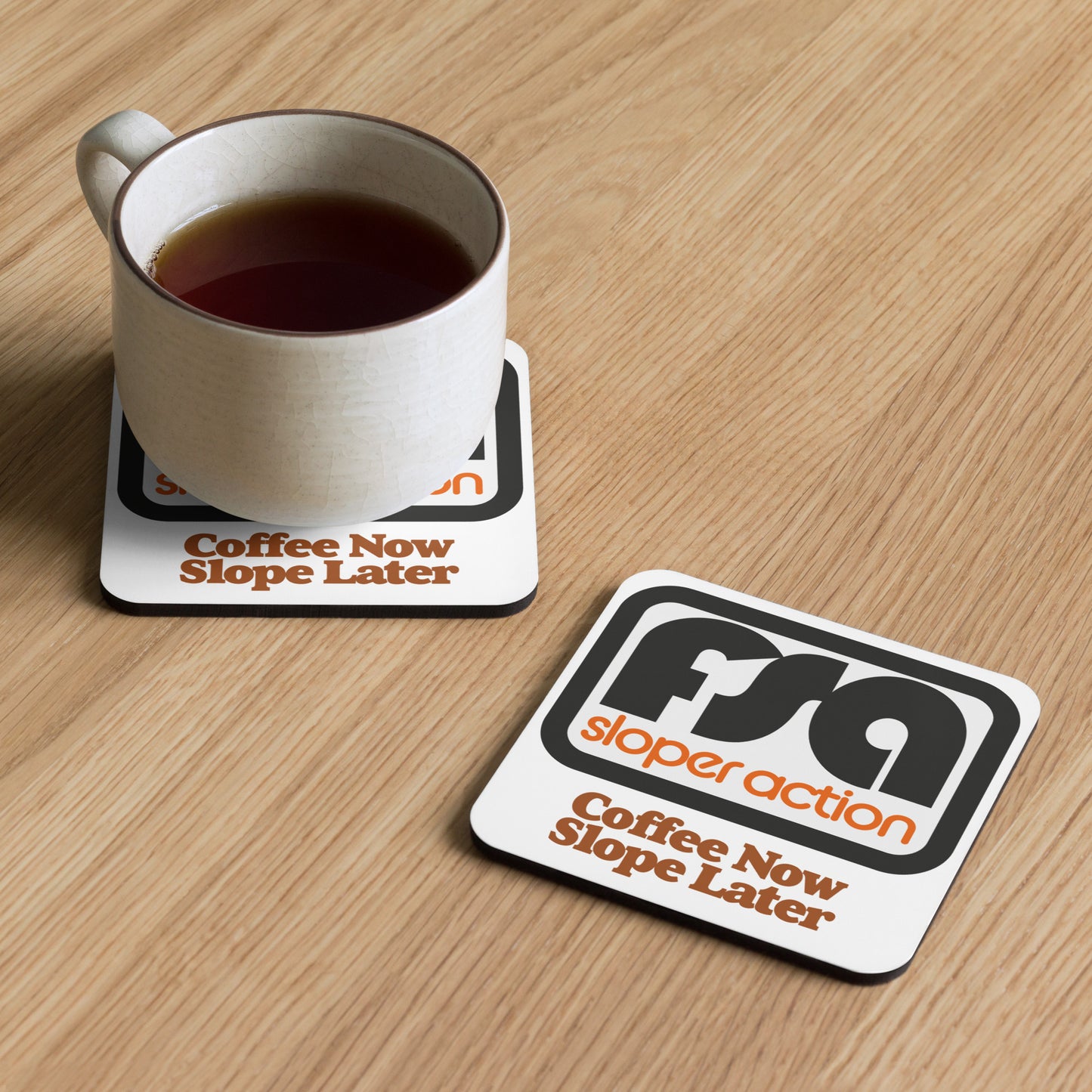 FSA Coaster Cork back - Strictly Coffee only